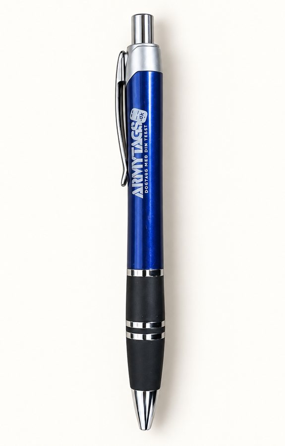 Kuglepen med trykt logo, produceret for en kunde